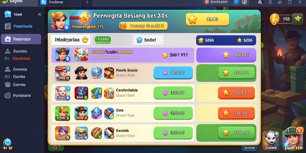 Tangkapan layar dari level pertama yang penuh warna.