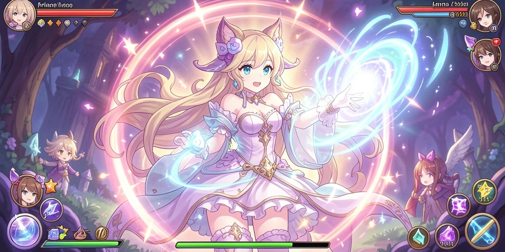 Screenshot menunjukkan tampilan antarmuka utama game.